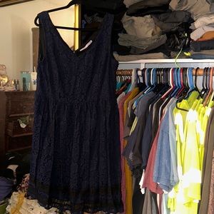 Navy blue lace dress size 16w